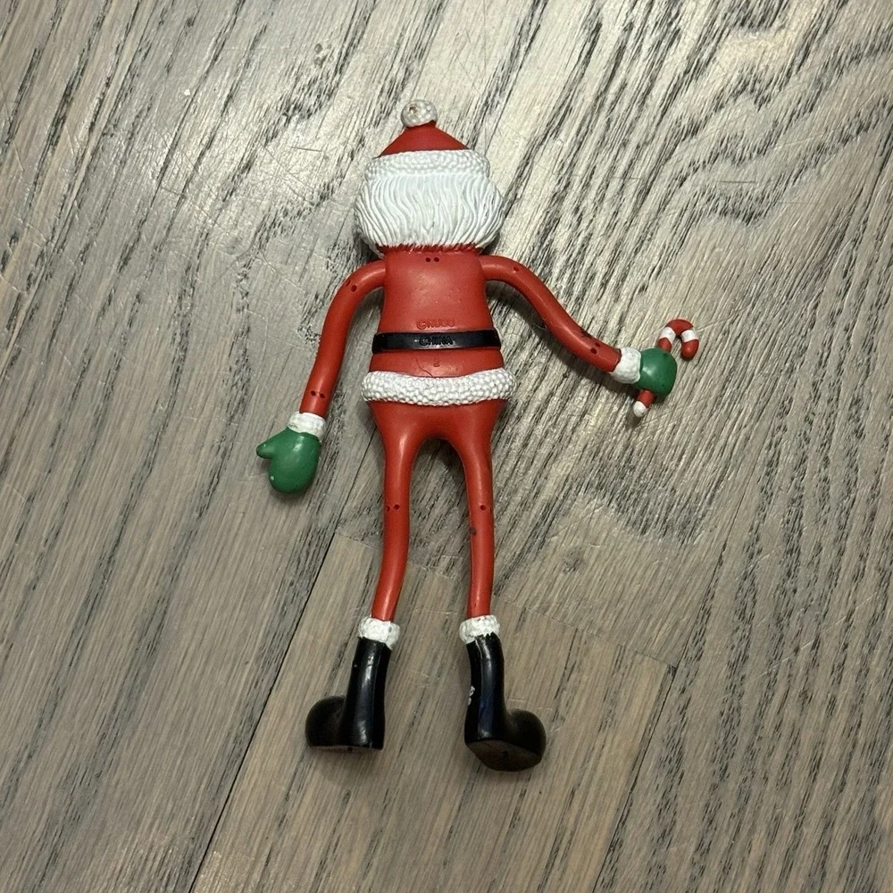 Russ Skinny Santa Bendy Rubber Bendable Poseable Figure‎ 5.75